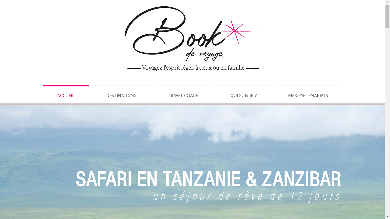 Capture d'écran de http://www.bookdevoyage.com/
